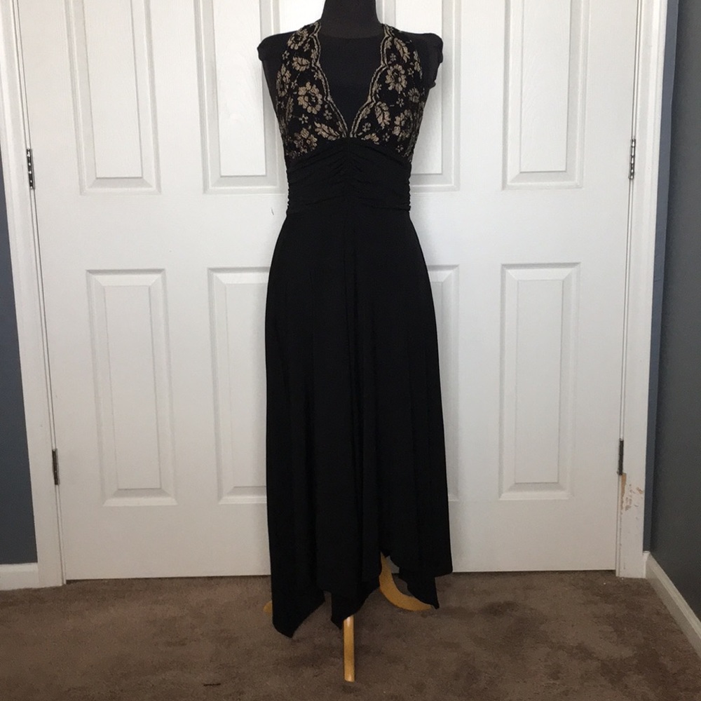 T-length cocktail or formal dress